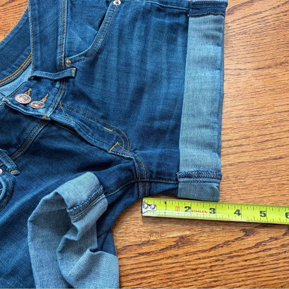 Hudson Jeans Indigo Rolled Hem Denim Shorts